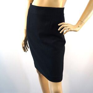 JONES NEW YORK Pencil Skirt Womens Size 6 Black Wool Lined